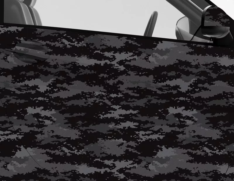 Car Wrapping Autofolie Dark Pixel Camouflage