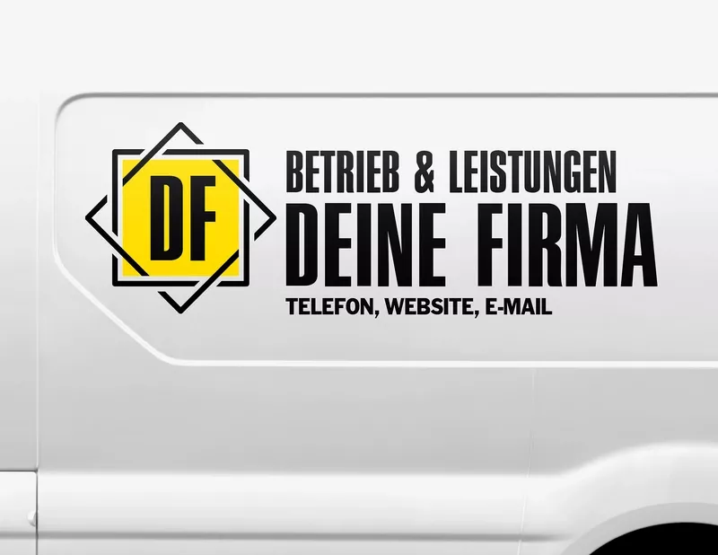 Autoaufkleber-Designer Im Quadrat