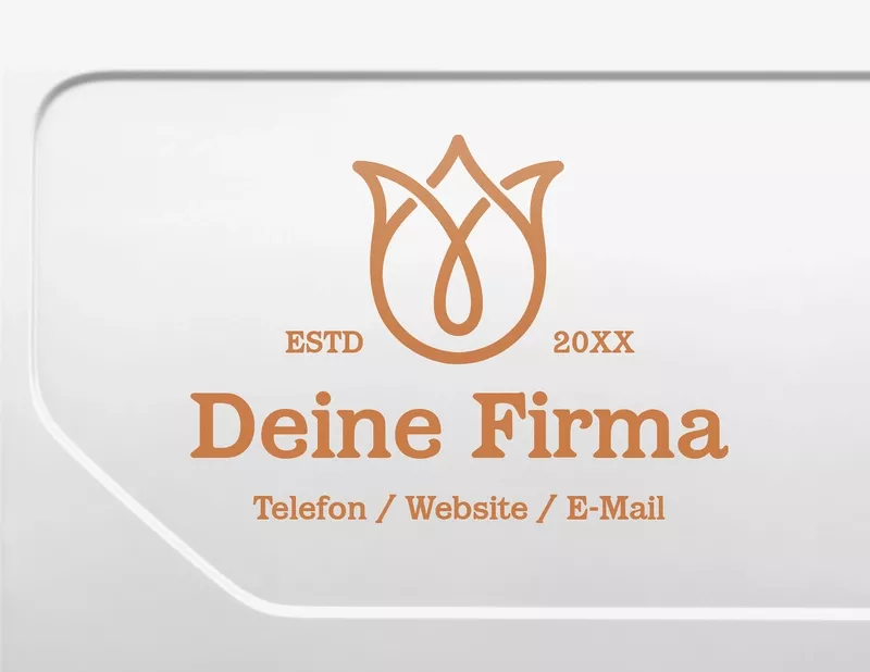 Autoaufkleber-Designer Schöne Blüten-Parabel