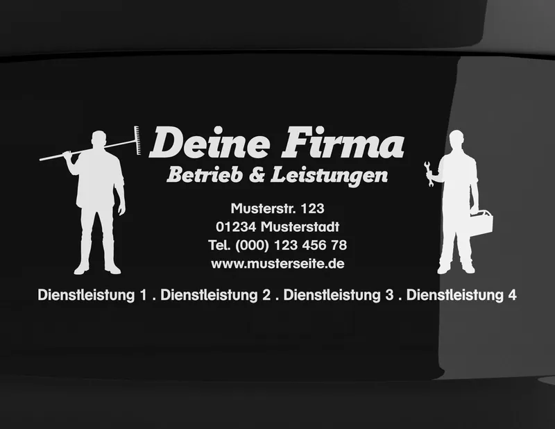 Autoaufkleber-Designer Fachmann vor Ort