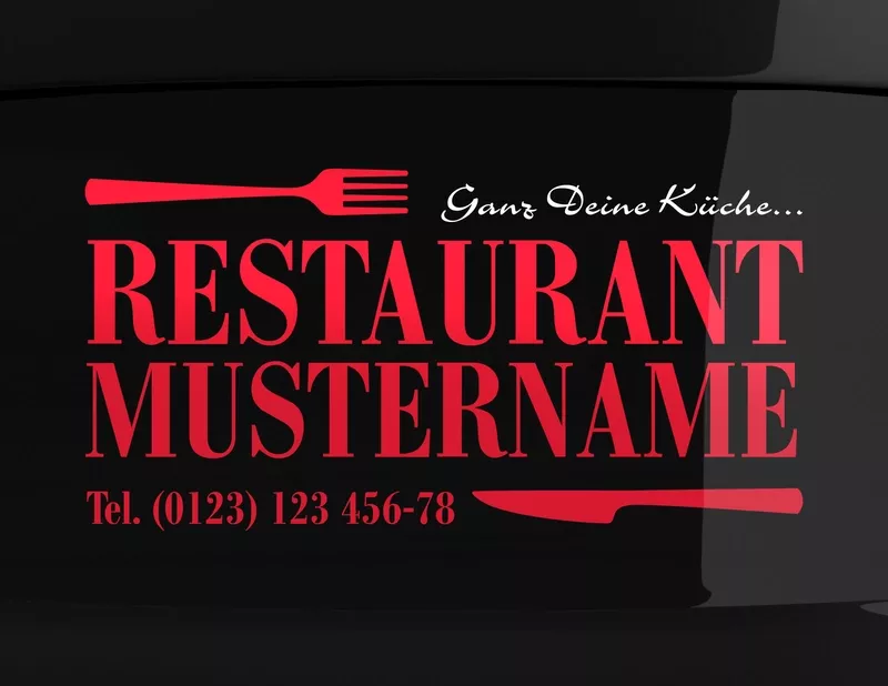 Autoaufkleber-Designer Messer & Gabel Co.