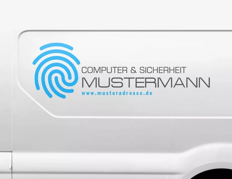 Autoaufkleber-Designer Digital Fingerprint