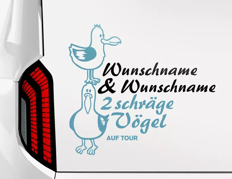 Caravan-Designer 2 schräge Vögel auf Tour