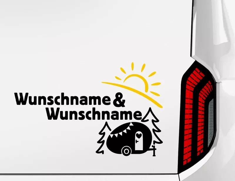 Caravan-Designer Hier campen wir!