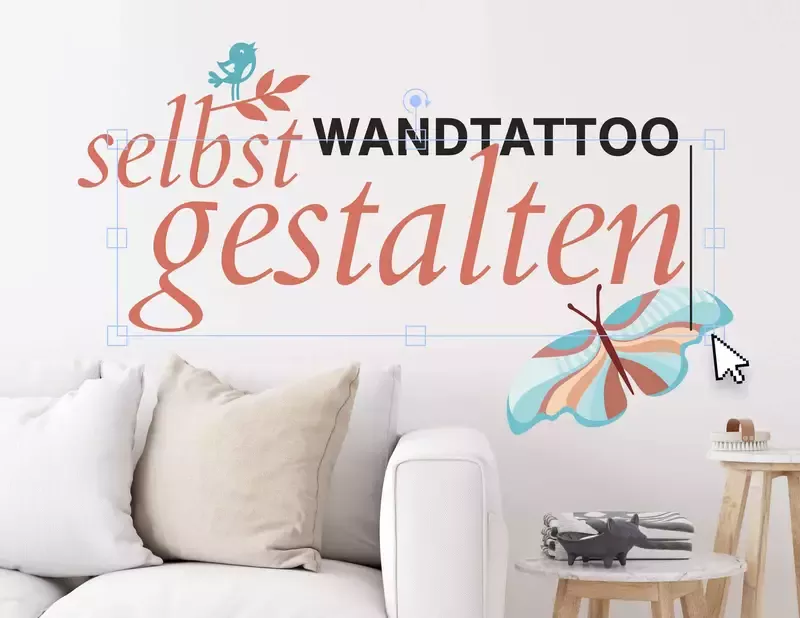 Wandtattoo selbst gestalten
