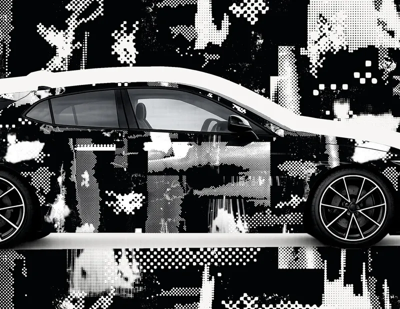 XXL Car-Wrapping Folie GlitchCore