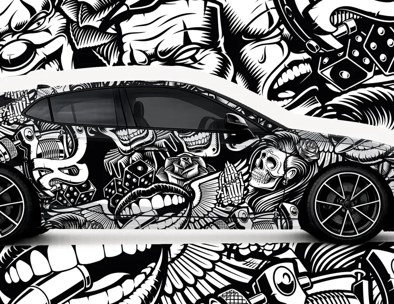 XXL Car-Wrapping Folie Ink Rebellion
