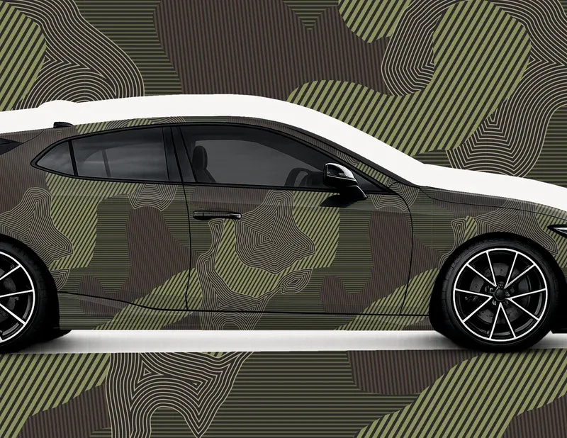 XXL Car-Wrapping Folie Contour Camo