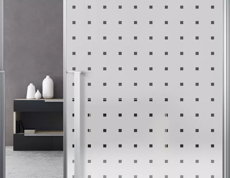 Milchglasfolie Squared