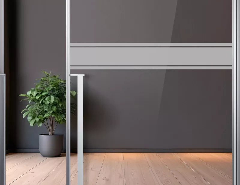 Durchlaufschutz Triple aus Milchglasfolie