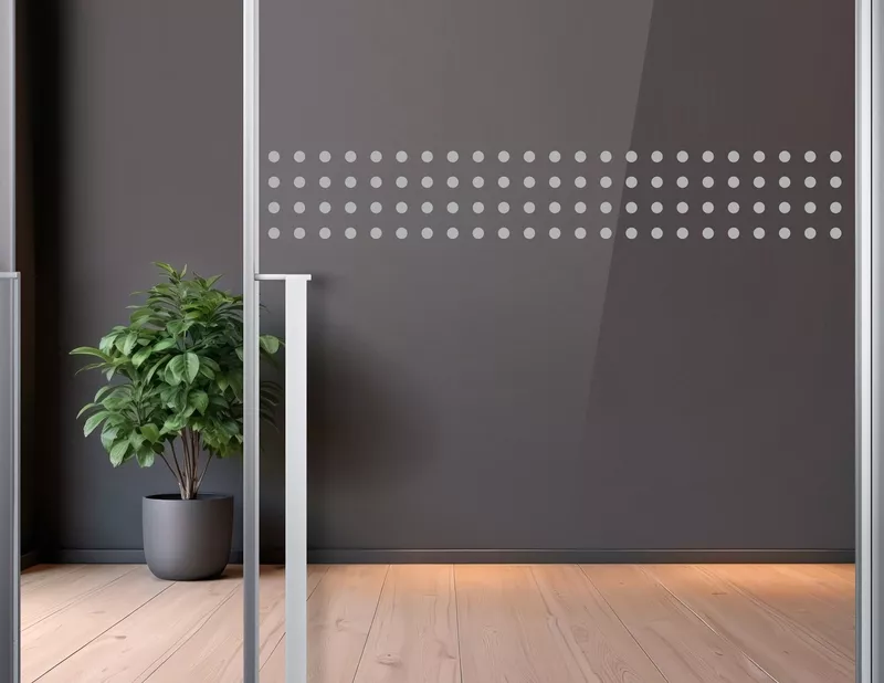 Milchglas Durchlaufschutz 4 Punkt Muster