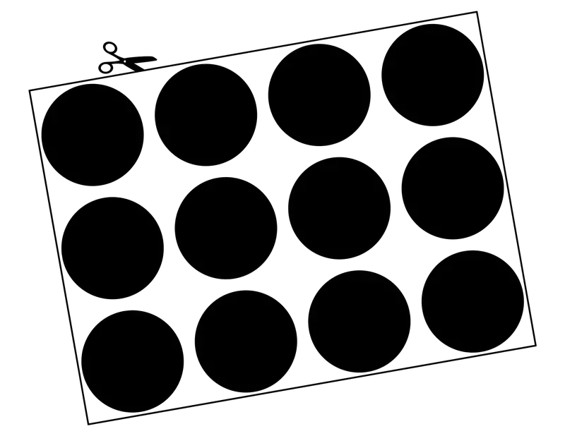 Glasmarkierung Punkte 12 Stk.