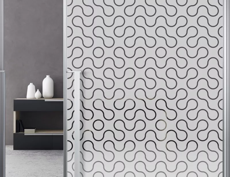 Milchglasfolie Meander