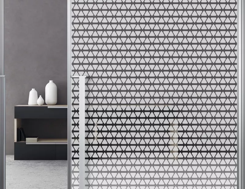 Milchglasfolie Methodic Triangles