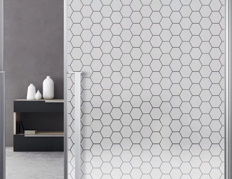 Milchglasfolie Polygon