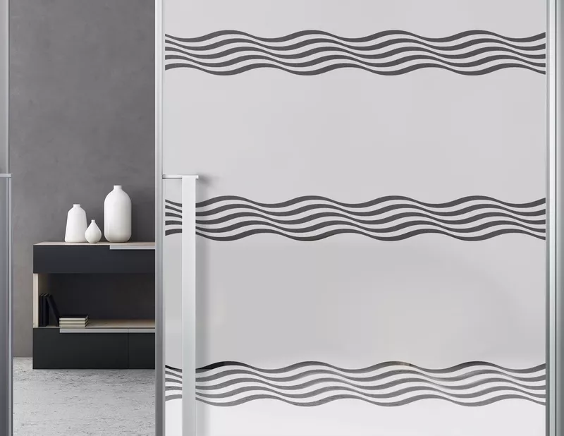 Milchglasfolie Soft Waves