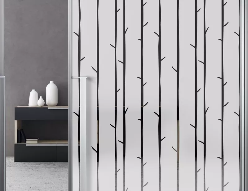 Milchglasfolie Woody