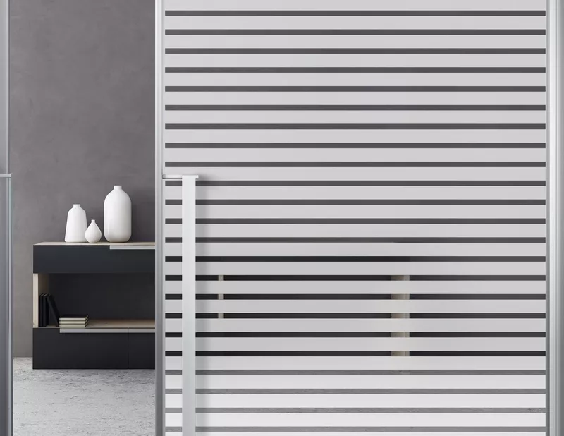 Milchglasfolie Zebrastreifen