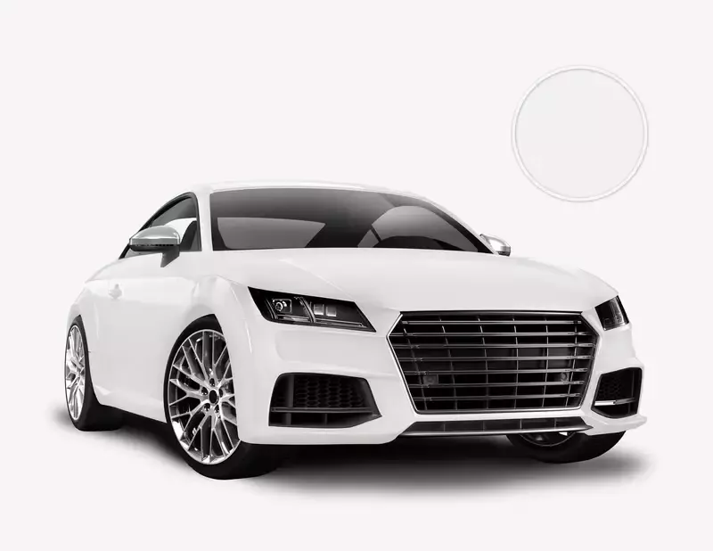 Car Wrapping Autofolie Farbig Weiß matt