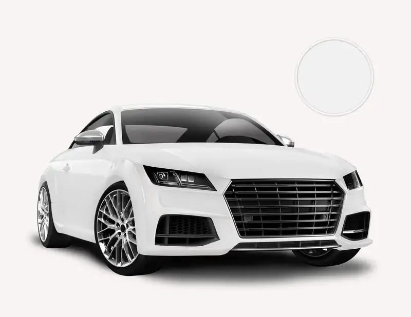 Car Wrapping Autofolie Farbig Weiß matt