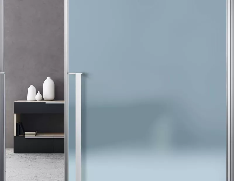 Milchglasfolie Blau im Zuschnitt