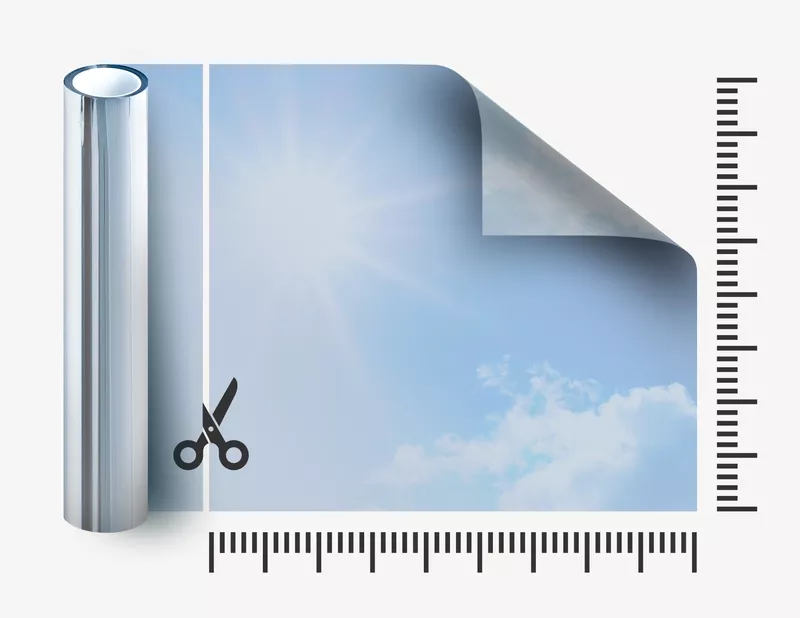 Sonnenschutzfolie SilverPro Light im Zuschnitt