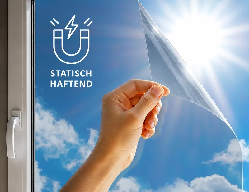 Sonnenschutzfolie Static Light im Zuschnitt