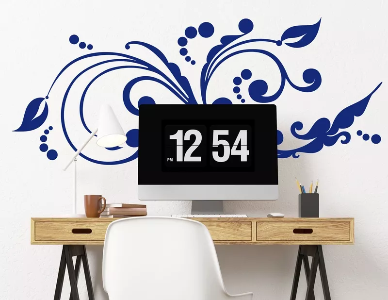 Wandtattoo Blattfantasie