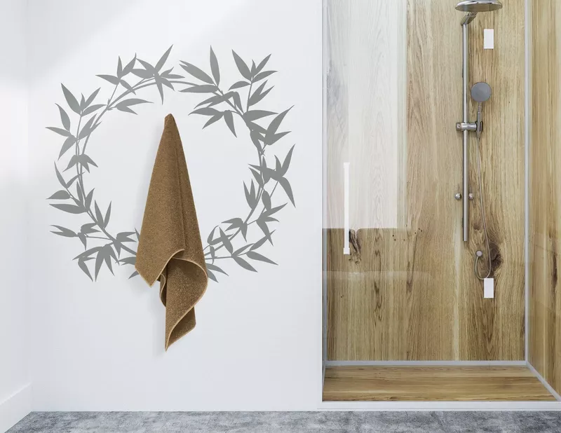 Wandtattoo Bambus Kranz Li-Ming