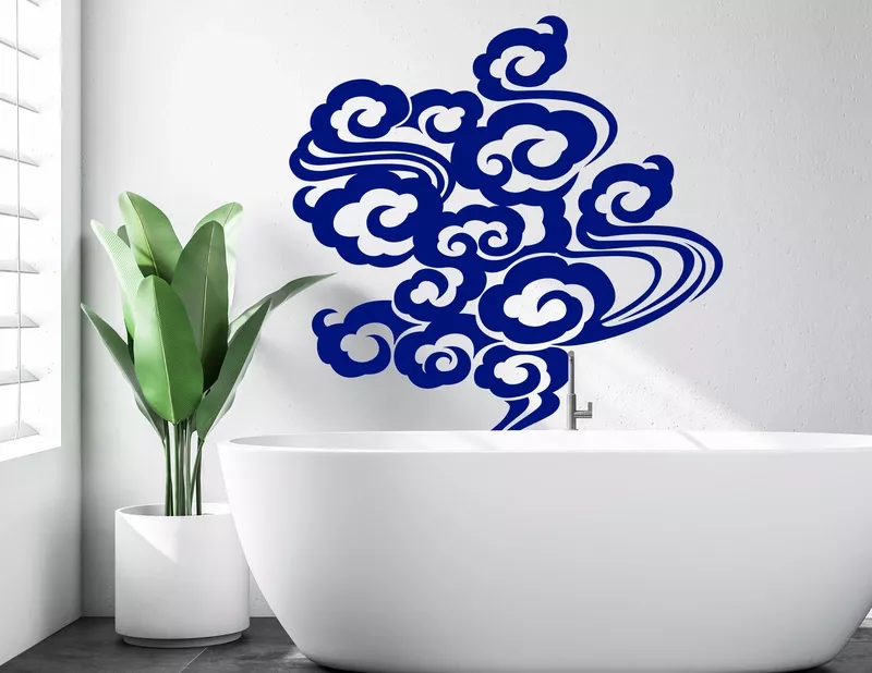 Wandtattoo Wolken-Tribal Kumo