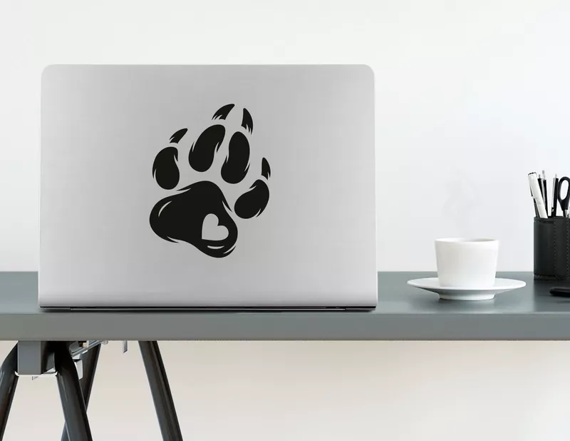 Wandtattoo Pawprint of Love