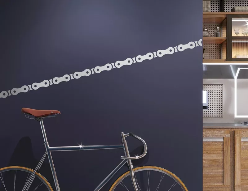 Wandtattoo Bike Chain