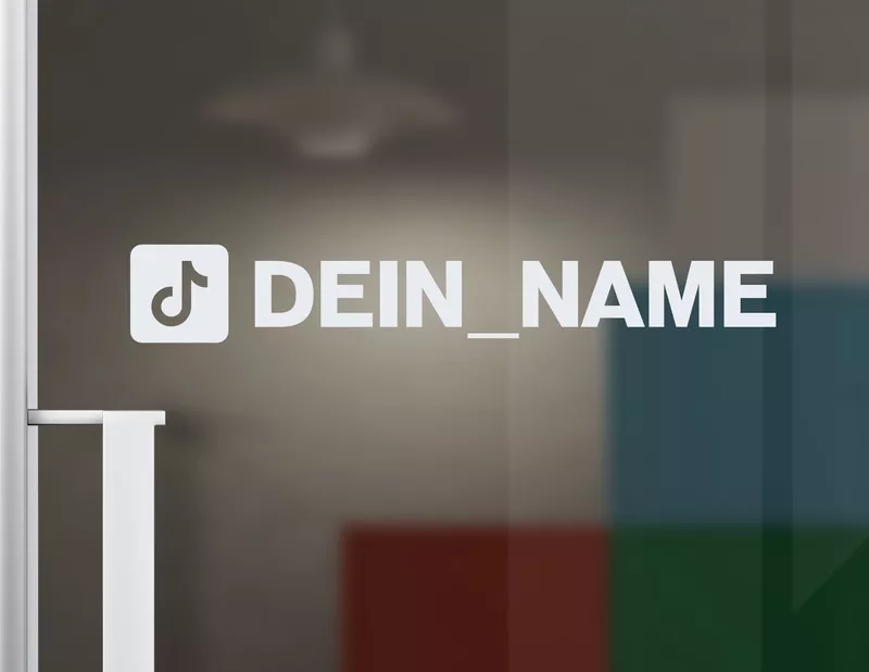 Wandtattoo Dein TikTok-Name
