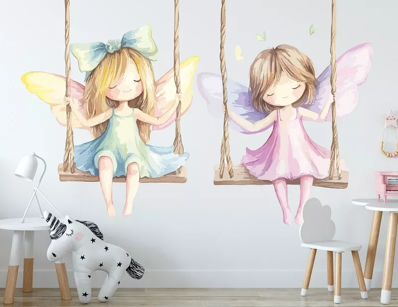 Wandtattoo Zauberhafte Feenschaukel