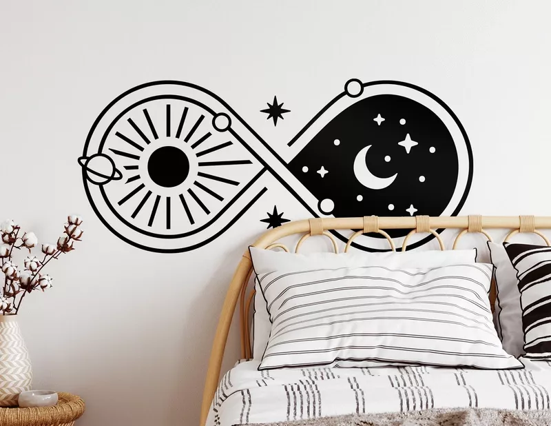 Wandtattoo Infinity Day and Night