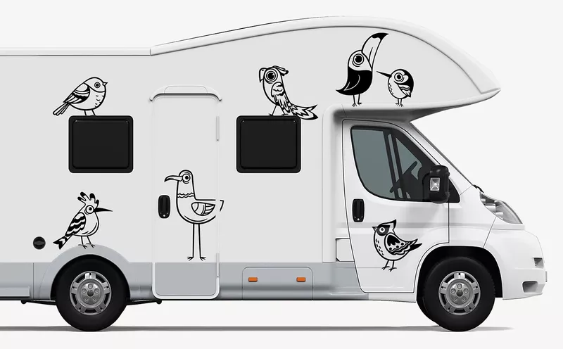 Lustige Camping Aufkleber