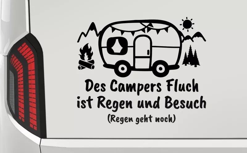 Camper Sprüche Aufkleber
