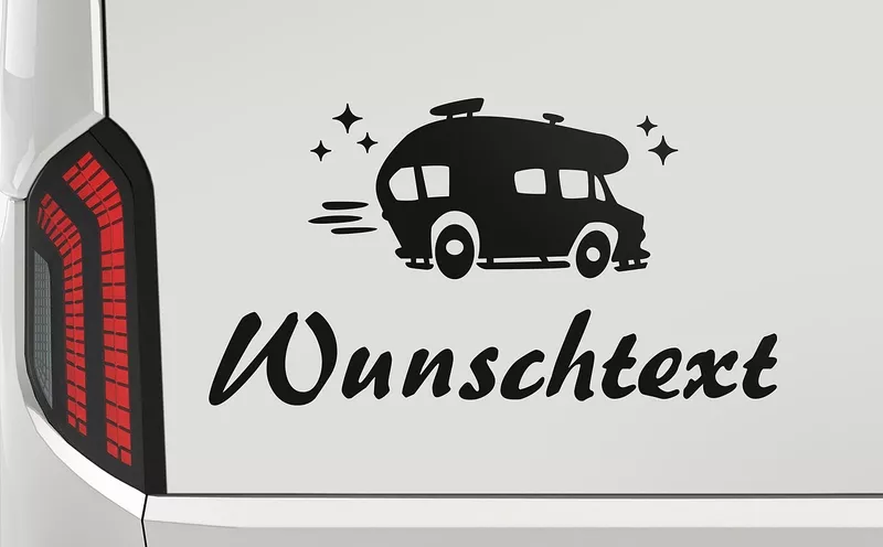 Wohnmobil-Aufkleber personalisiert