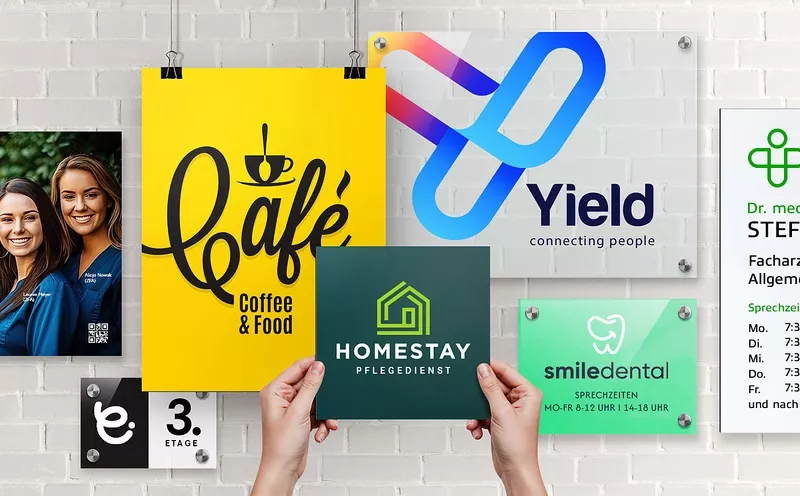 Schilder aus Acrylglas oder Alu-Dibond