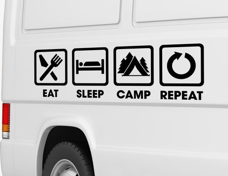 Autoaufkleber für Caravan & Camping
