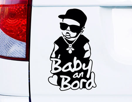 Auto-Aufkleber - Baby Autoaufkleber mit Wunschname Baby im Auto - ein  Designerstück von AH_Sticker bei DaWanda