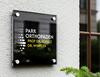 Praxis-Schild aus Acrylglas Beispiel Orthopädie