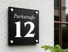 Alu-Dibond-Schild mit Hausnummer