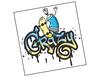 Lieferansicht Crazy Skateboard Graffiti