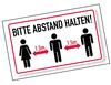 Lieferansicht Bitte Abstand halten!