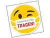 Lieferansicht Aufkleber Verantwortung tragen-Smiley