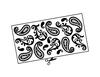 Lieferansicht Paisley-Muster