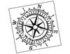 Lieferansicht Grunge Wind Rose