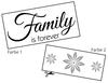 Lieferansicht Family is forever