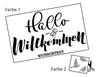 Lieferansicht Hallo & Willkommen